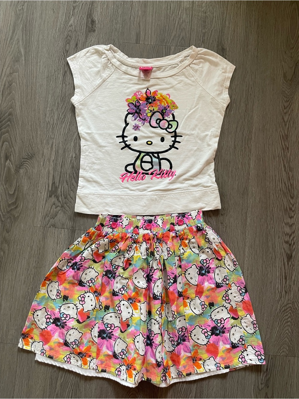 Y2K vintage Hello kitty two piece set size L kids